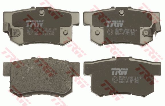 TRW ผ้าเบรค (หลัง) Honda Accord ตาเพชร ท้ายก้อนเดียว ท้ายสองก้อน งูเห่า ปลาวาฬ ปี 1990-2007
