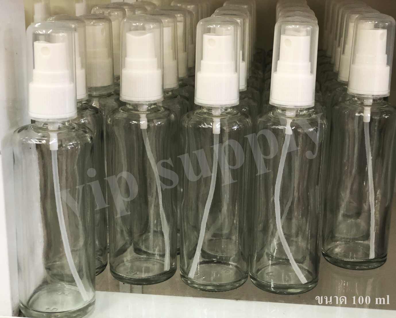 ขวดแก้ว (ใส) สเปรย์ 100 ml.