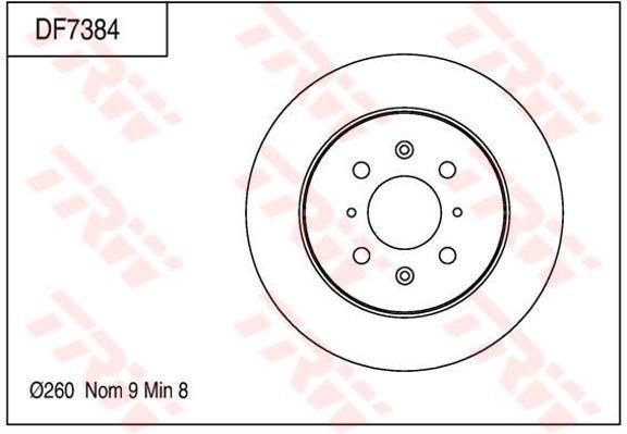 จานเบรค XPS เซาะร่อง (หลัง) City '09 / Civic '96 / Civic Dimension '03