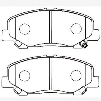 ผ้าเบรค-หน้า toyota alphard 3.5L ปี 2008 on (akebono)