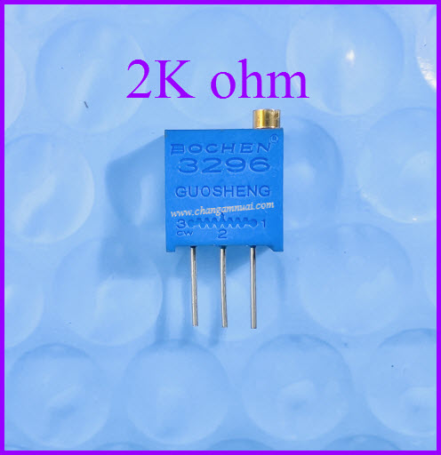 ตัวต้านทานปรับค่าได้ 3296W 2K ohm trimpot 3296W-202