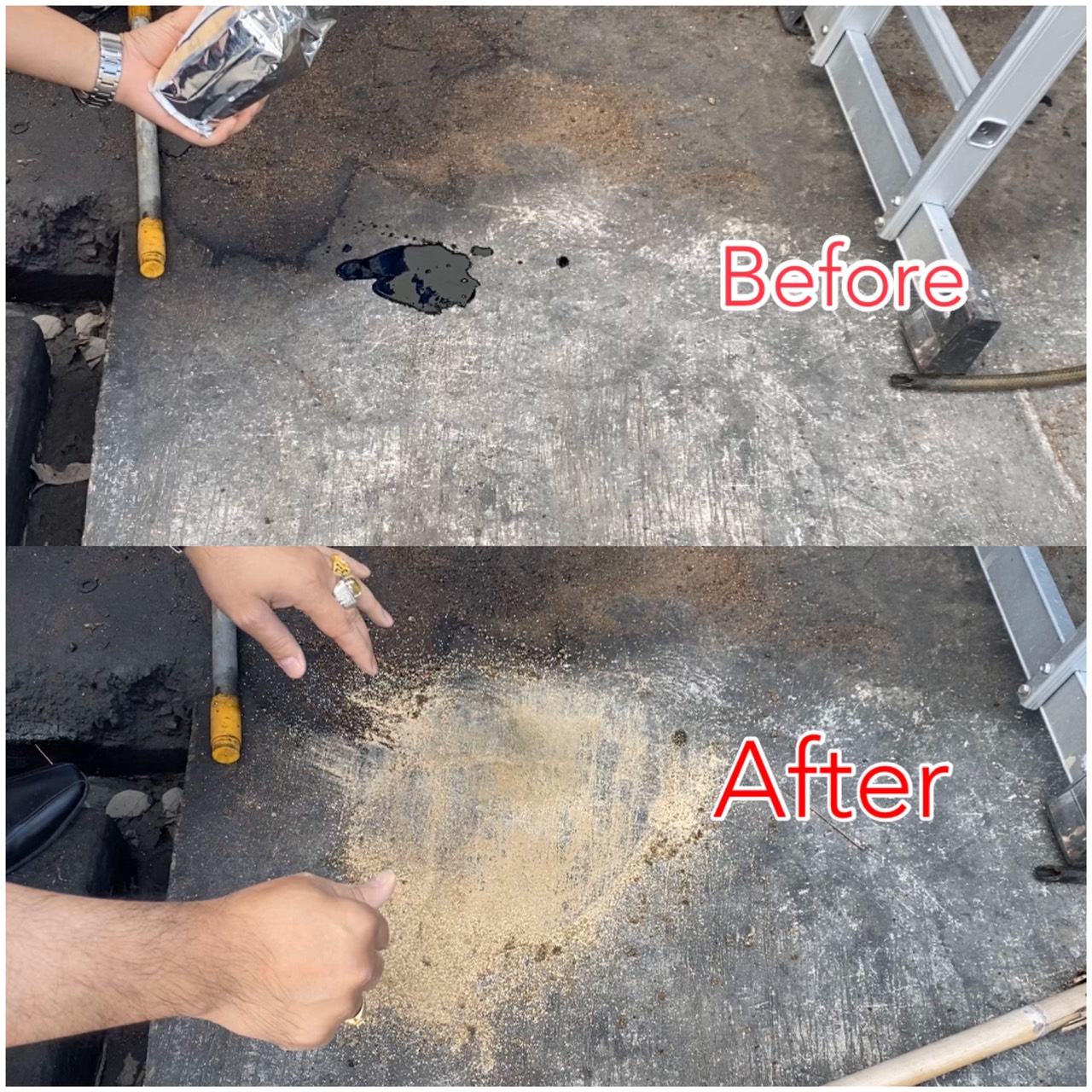 ผงดูดซับน้ำมันและสารเคมี แบบถุง 20 กก.