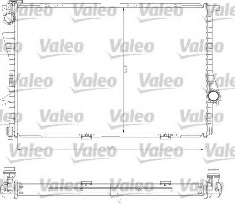 VALEO หม้อน้ำ BMW 5(E39), 7(E38) vanos คู่ / ท่อกิ๊บล็อค