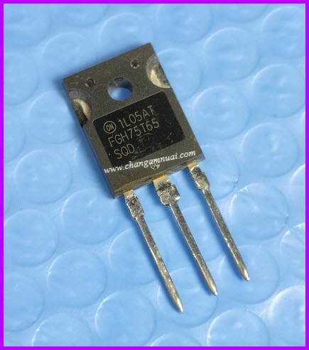 FGH75T65SQD 650V 75A 455W IGBT สินค้าแท้ถอดมือสอง ชุบขาใหม่ TO-247