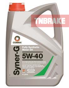 COMMA : SYN4L น้ำมันเครื่องสังเคราะห์แท้เบนซิน SYNER-G 5W40 4 ลิตร