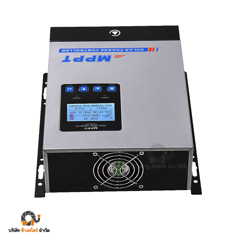 ตัวควบคุมการชาร์จ MPPT 40A โซล่าชาร์จเจอร์ กล่องเทา