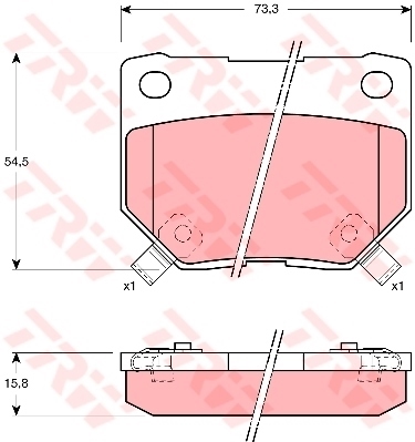 ผ้าเบรค NISSAN 300 ZX (Z32) 3.0 Turbo (S13) ปี 1989 - 1997 / TRW-COTEC