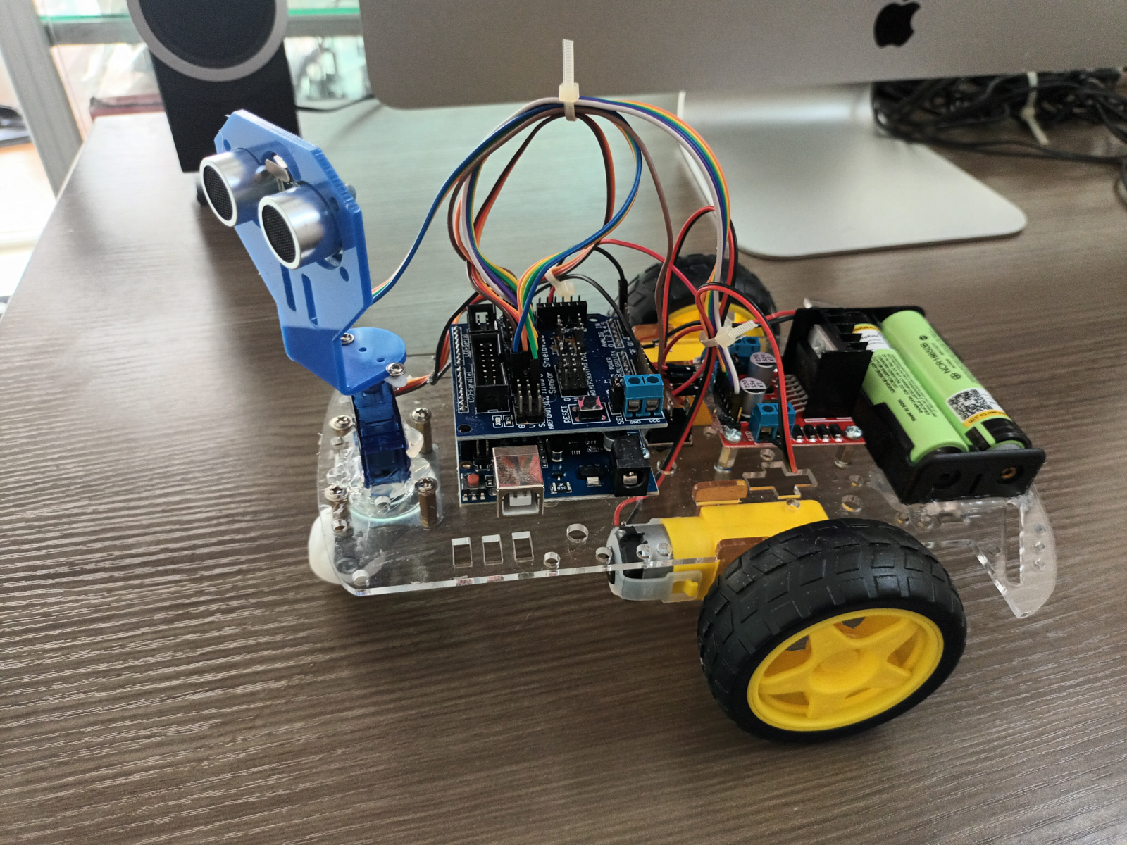 ชุดคิท หุ่นยนต์ Arduino หลบสิ่งกีดขวาง (Ultrasonic)