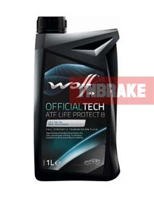 COMMA : 8326479 น้ำมันเกียร์ออโต้สังเคราะห์แท้ WOLF OFFICIALTECH ATF LIFE PROTECT 8 1 ลิตร