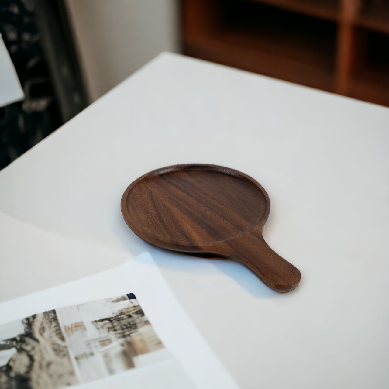 MINIWOOD จานพิซซ่า ถาดพิซซ่า จานไม้จามจุรี Food Grade