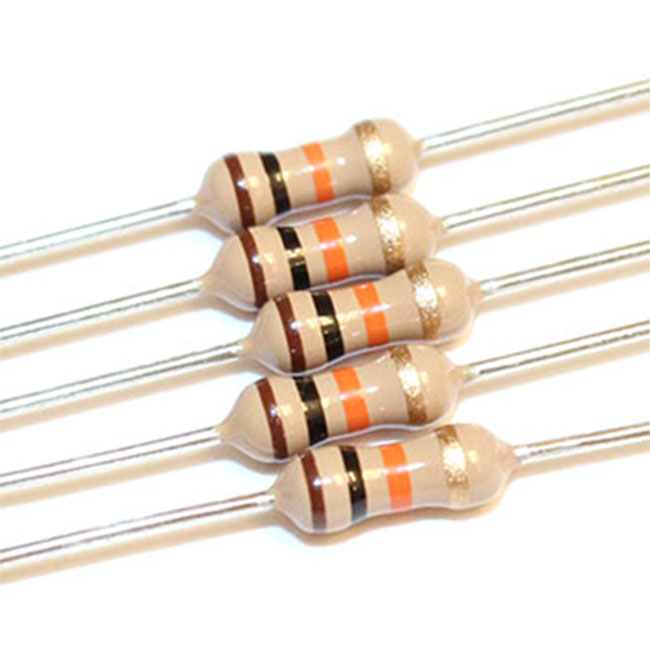 รีซิสเตอร์ 10K Ohm 1/4W 5% จำนวน 10 ตัว