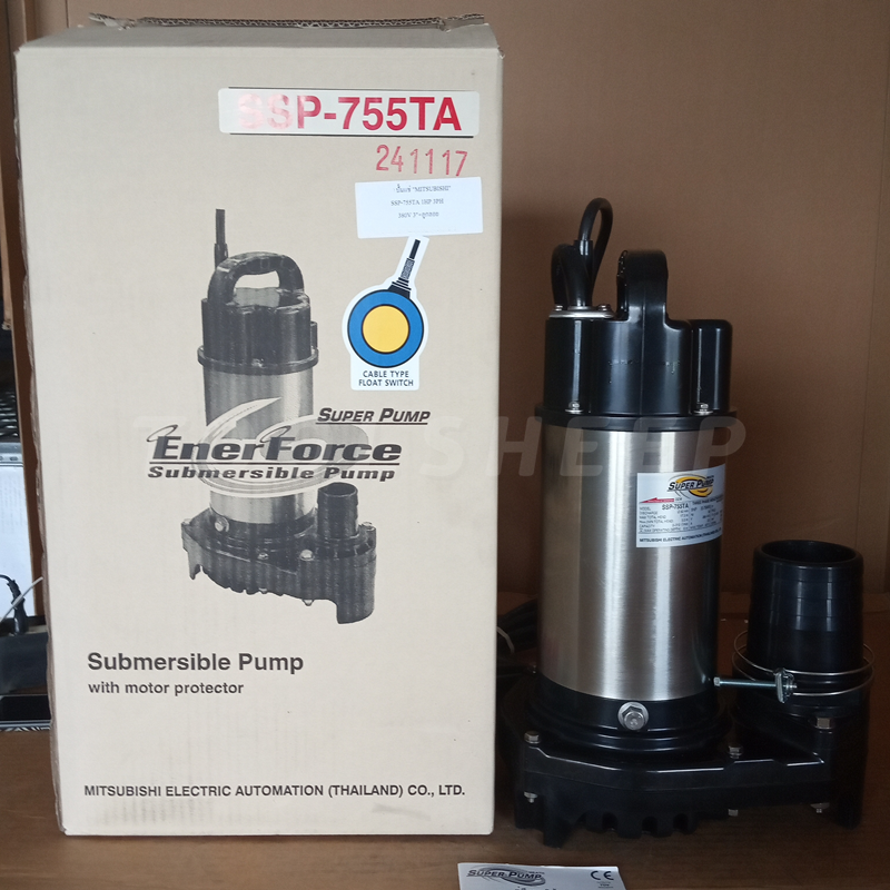 ปั๊มแช่ MITSUBISHI รุ่น SSP Series แบบมีลูกลอย