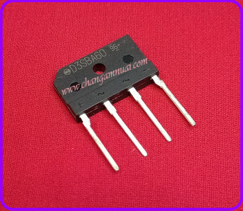 D3SBA60 D3SB60 ไดโอดบริดจ์ diode bridge rectifier ไดโอดบริดจ์ 4A 600V