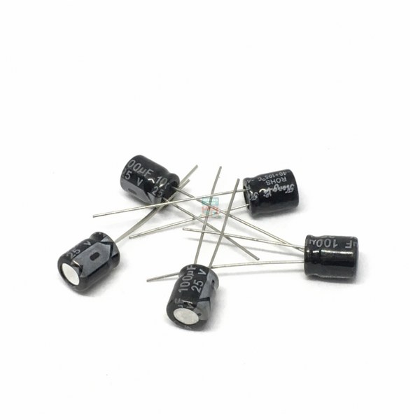 C 25V 100uF 5pcs
