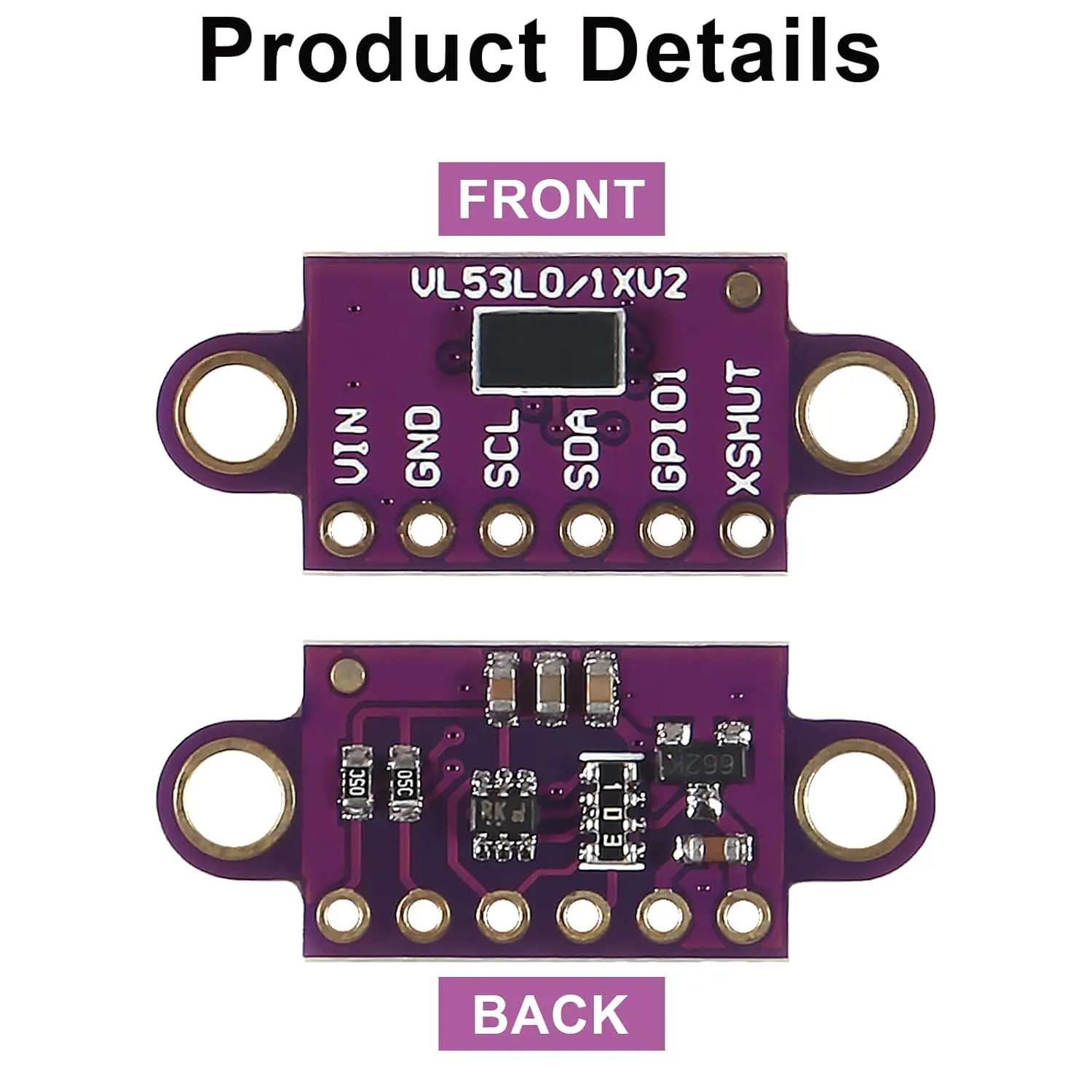 VL53L0X V2 Time-of-Flight (ToF) Distance Sensor