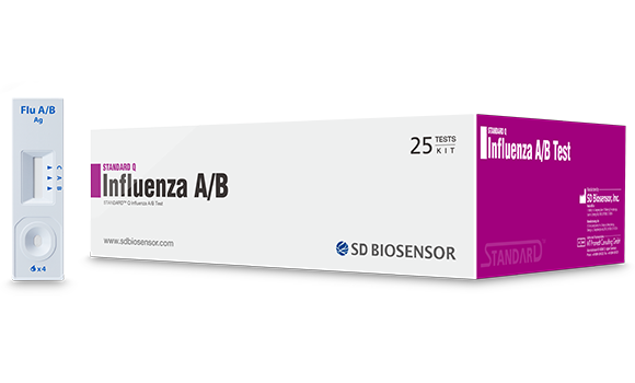 ชุดตรวจไวรัส Standard Q influenza A/B (25Test/Box)
