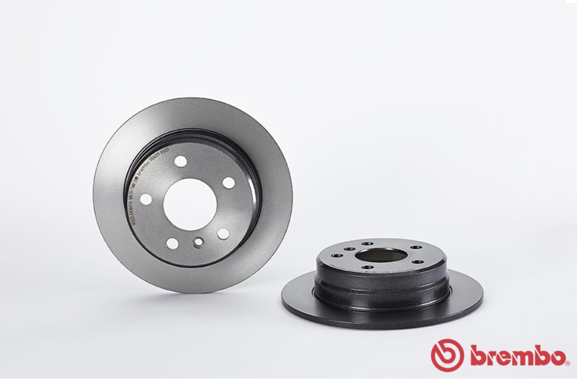 จานเบรค Mercedes-Benz W169 A170 200 (คู่หลัง) ปี 2005 - 2008 / Brembo