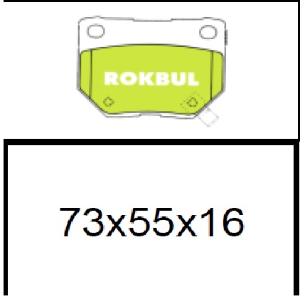 ผ้าเบรค (หลัง) nissan skyline r32, r33, r34 gtr turbo ปี 1986-1990