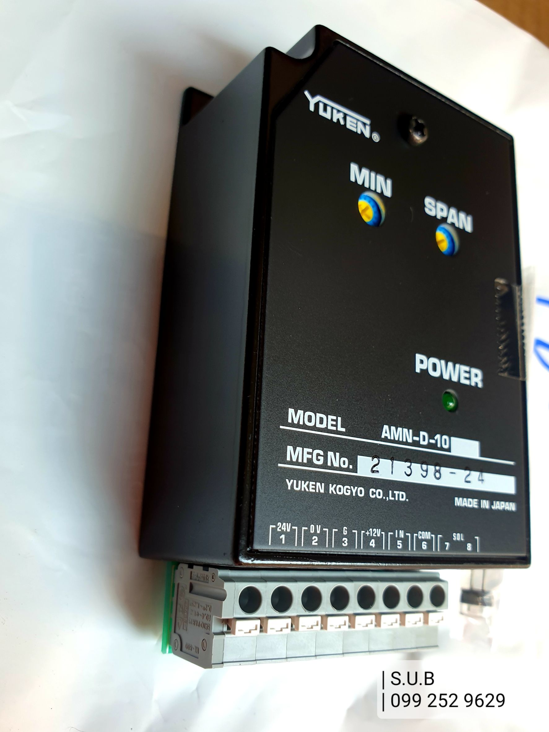 YUKEN AMN-D-10 | AMN-D-20T (10Ω) DC0-10V Power Amplifier | เพาเวอร์แอมป์ โฟลและเพรสเชอร์คอนโทรล | Flow & Pressure Control