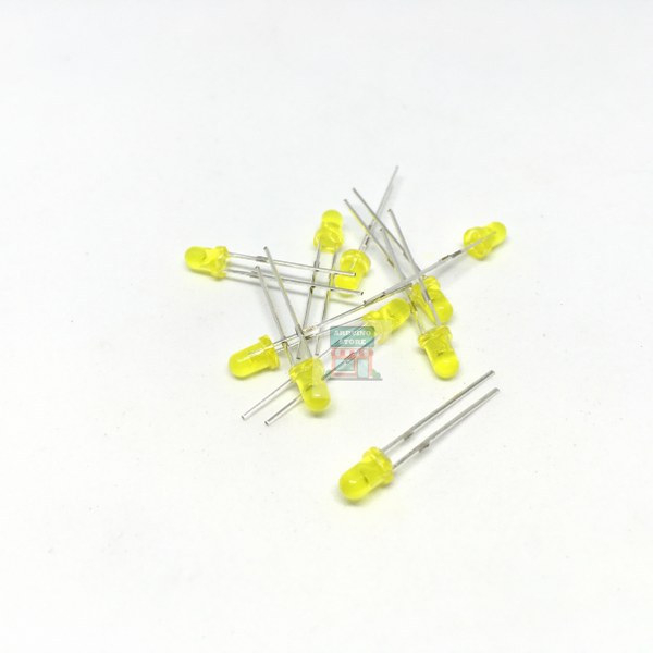 3mm LED Yellow 10pcs
