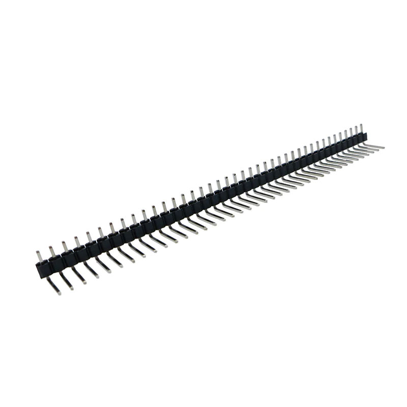 2.54 mm Right Angle Single Row Pin Male Header 40 Pin