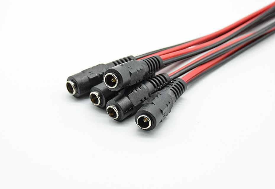 DC Jack 5.5x2.1mm ตัวเมีย + สายไฟ