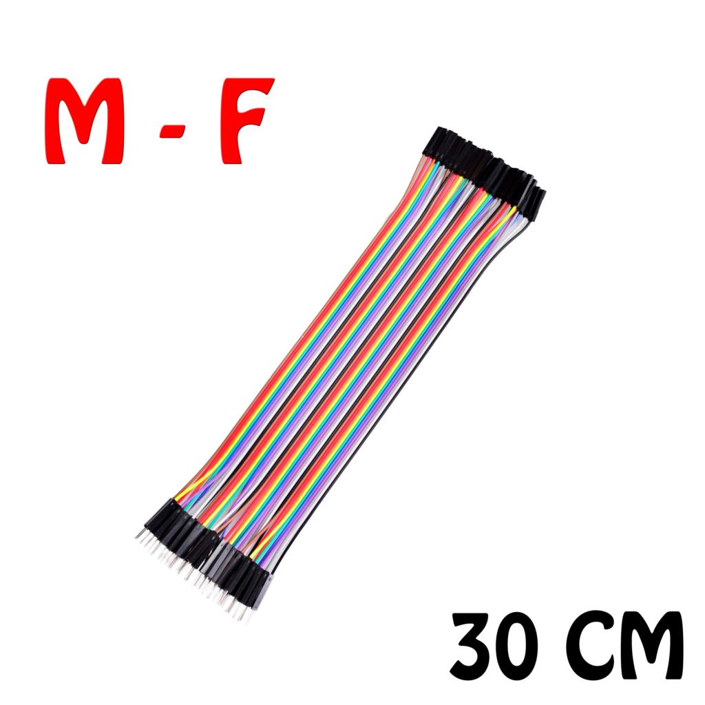 Jumper (M2F) cable wire 30cm Male to Female 40pcs