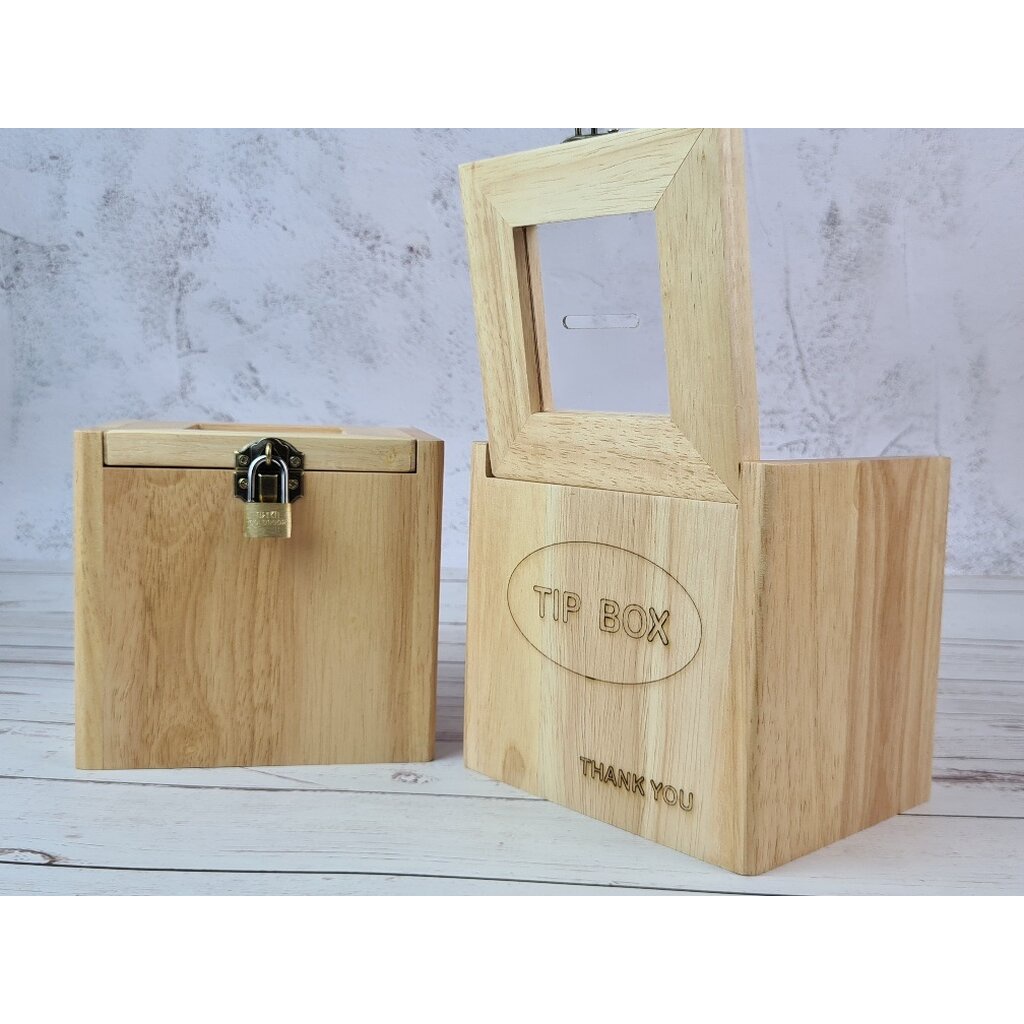 MINIWOOD กล่อง TIP BOX กล่องเก็บตังค์ กล่องใส่เงิน