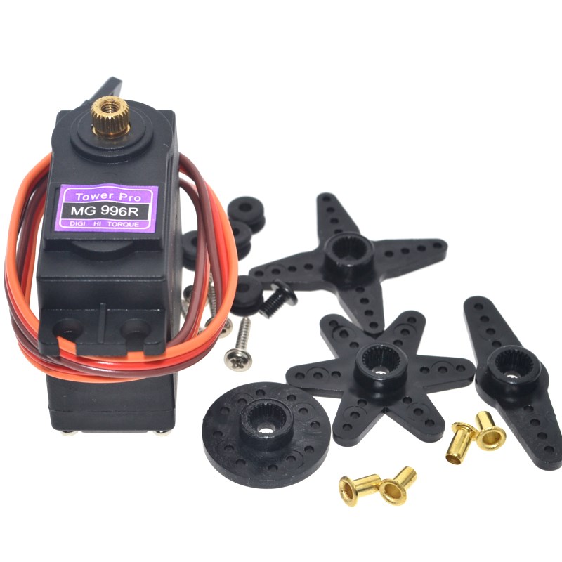 เซอร์โวมอเตอร์ MG996R พร้อมกับอุปกรณ์เสริม