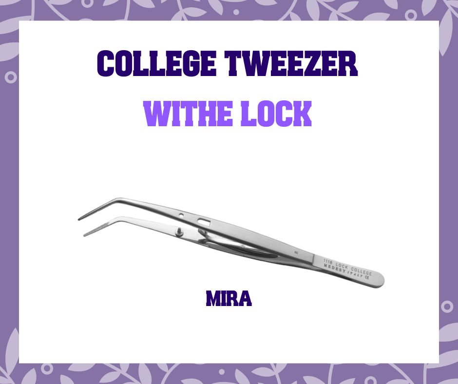 College tweezer with lock ยี่ห้อ MIRA ขนาด 6 นิ้ว