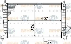 BEHR-P หม้อน้ำ SAAB 9-5 ปี 1998