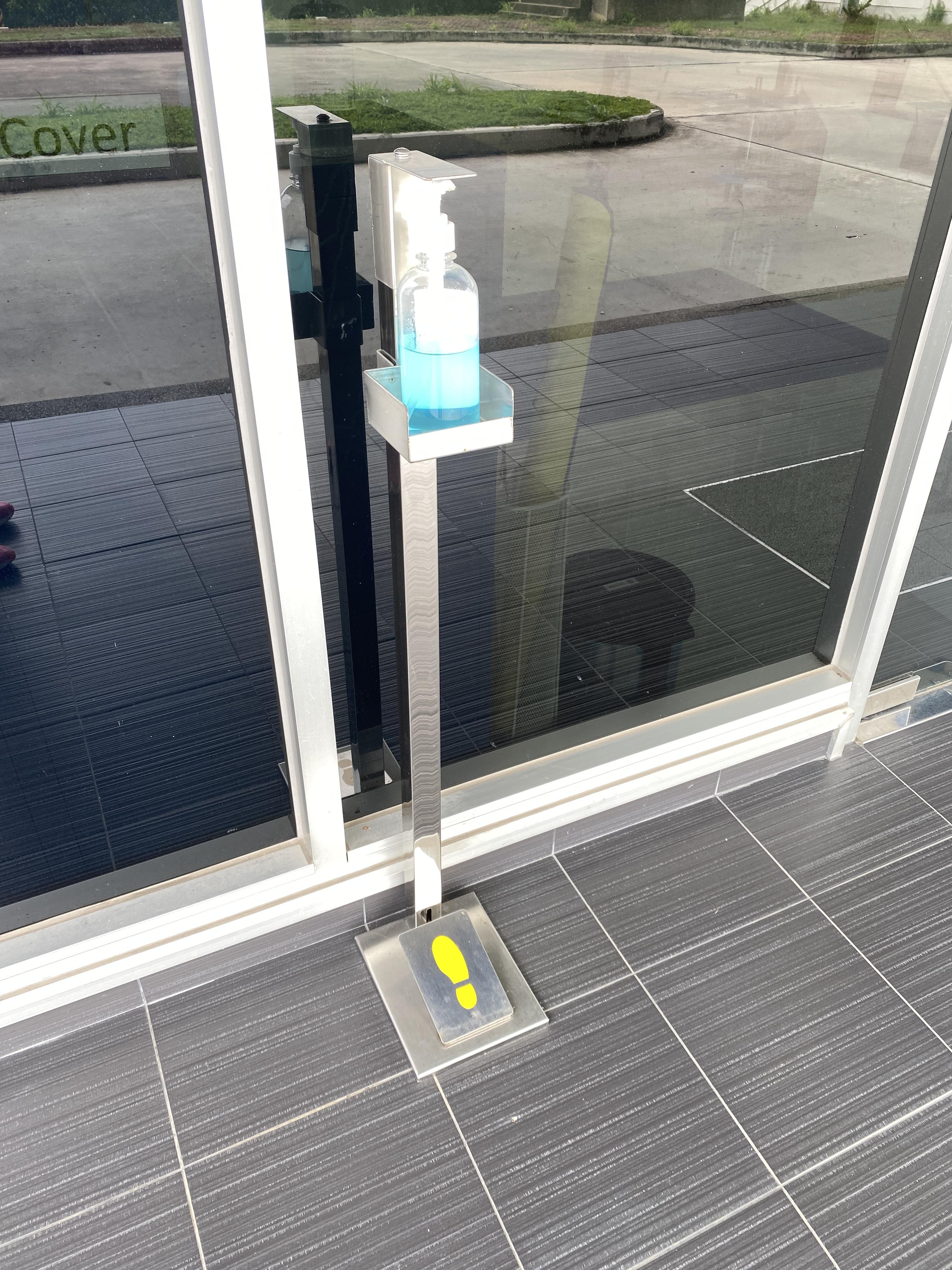 อุปกรณ์จ่ายแอลกอฮอล์แบบเท้าเหยียบ วัสดุสแตนเลส 304