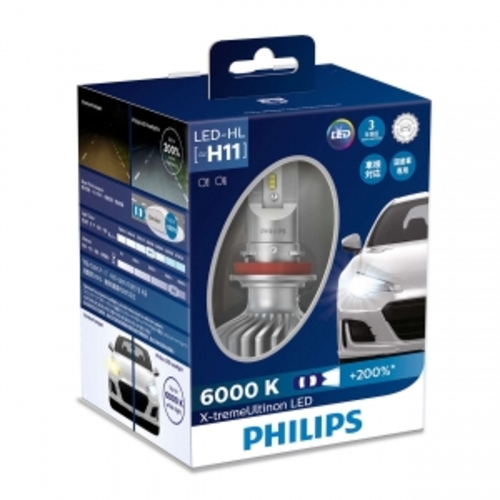 หลอดไฟรถยนต์ Philips ไฟหน้า LED H11 X-TREME UL