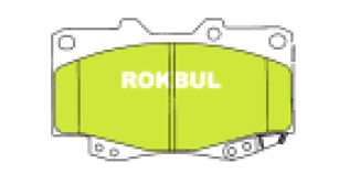 ROKBUL ผ้าดิสเบรค (หน้า) TOYOTA FORTUNER 2.5 /3.0 ปี 2004-11 (DP1739)