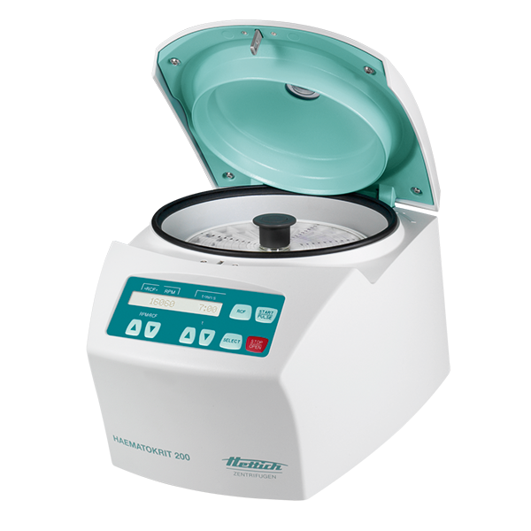 เครื่องหมุนเหวี่ยงเม็ดเลือดแดง Haematokrit centrifuge 200 ยี่ห้อ Hettich (Bench-top centrifuge with rotor 2076)