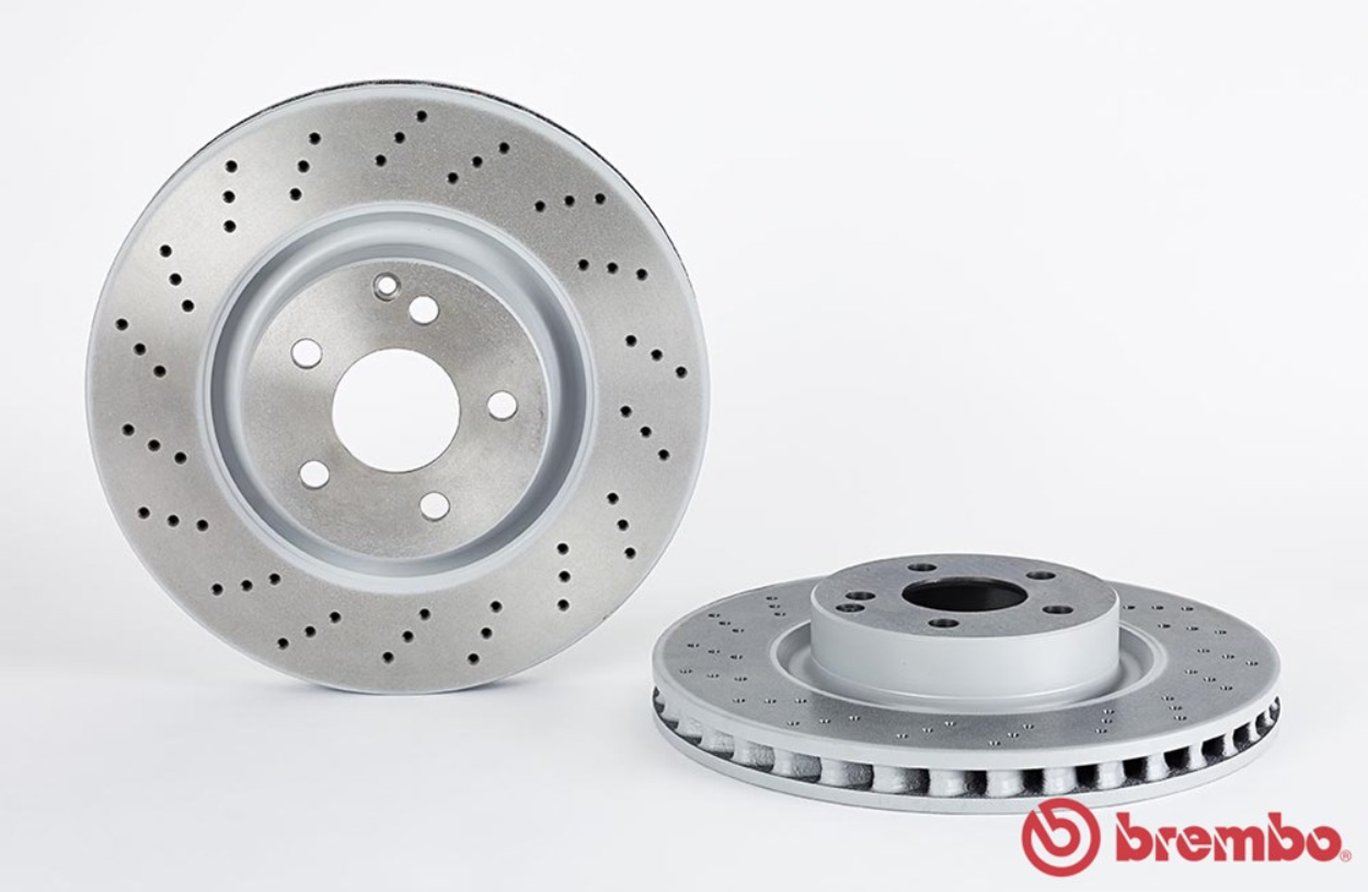จานเบรค Mercedes-Benz W221 S250-600 (คู่หน้า) ปี 2006 - 2013 / Brembo