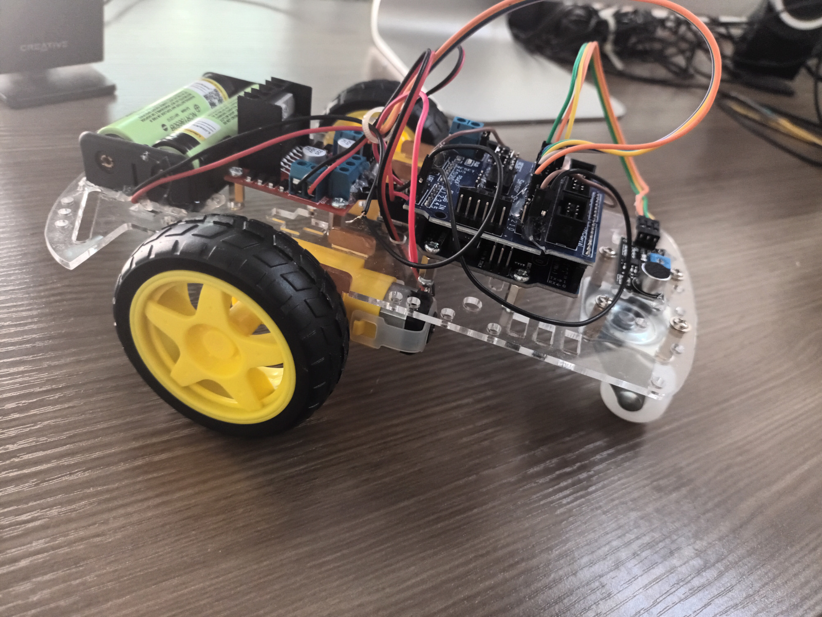 ชุดคิท หุ่นยนต์ Arduino ควบคุมด้วยเสียงปรบมือ