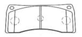 ROKBUL ผ้าเบรค หน้า คาลิเปอร์ Endless Wagon 6 พ็อต (RCP120)