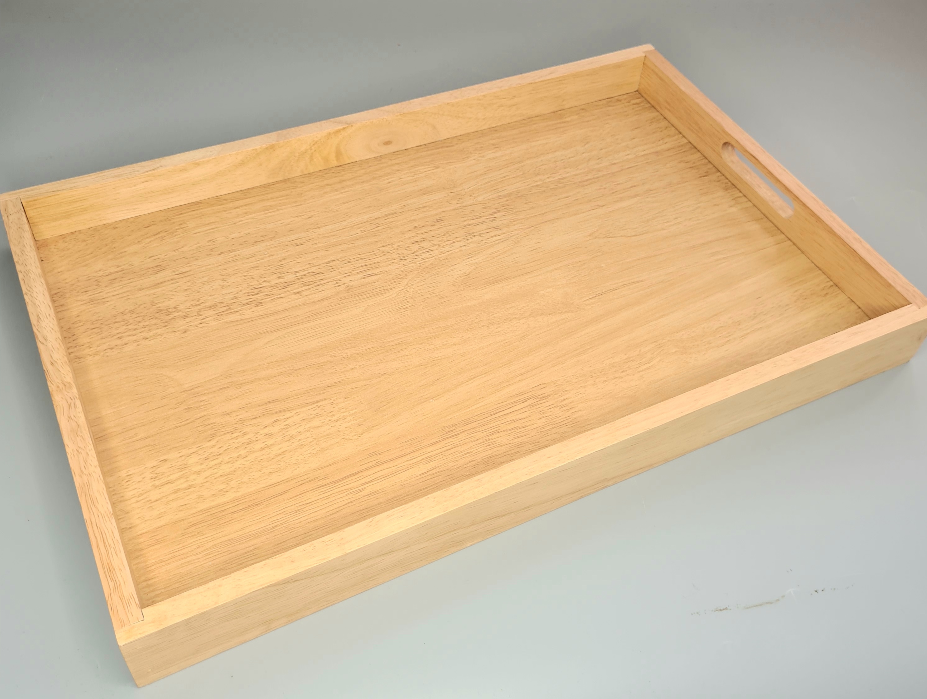 MINIWOOD ถาดเสิร์ฟ สี่เหลี่ยมใหญ่ ถาดไม้ Wooden Tray 12"x19" นิ้ว
