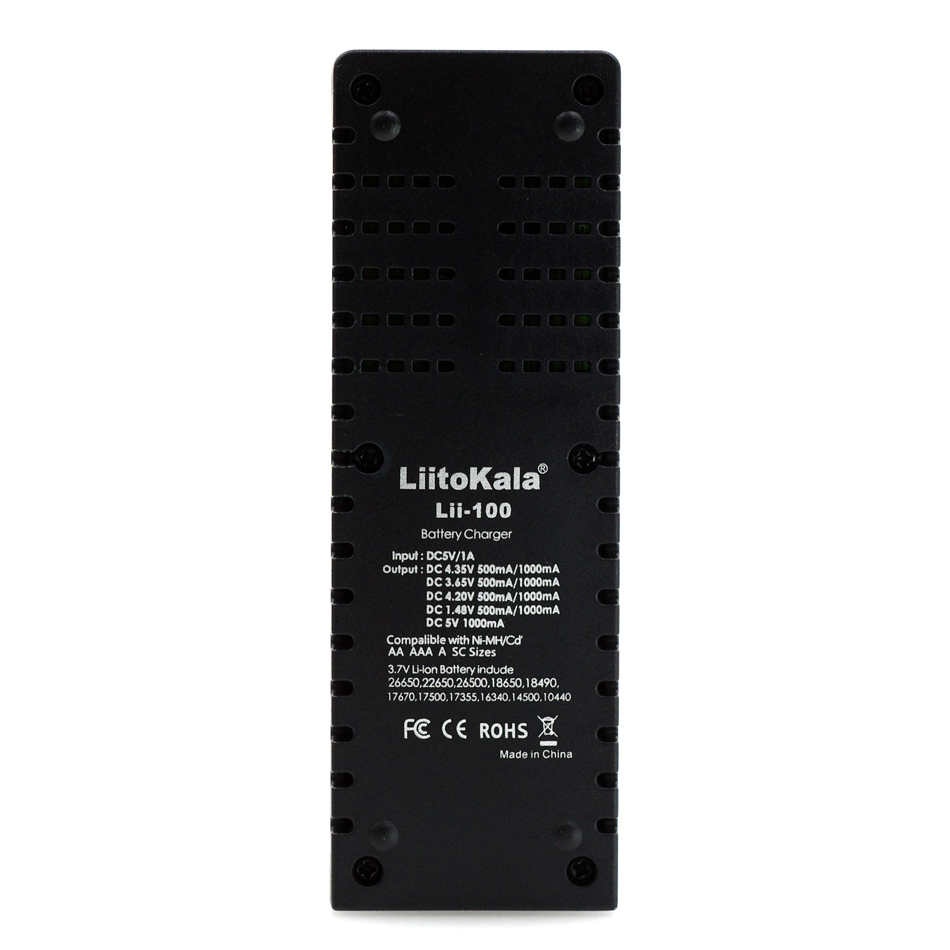 ที่ชาร์จแบตเตอรี่ 18650 แบบ 1 ก้อน LiitoKala-100 USB