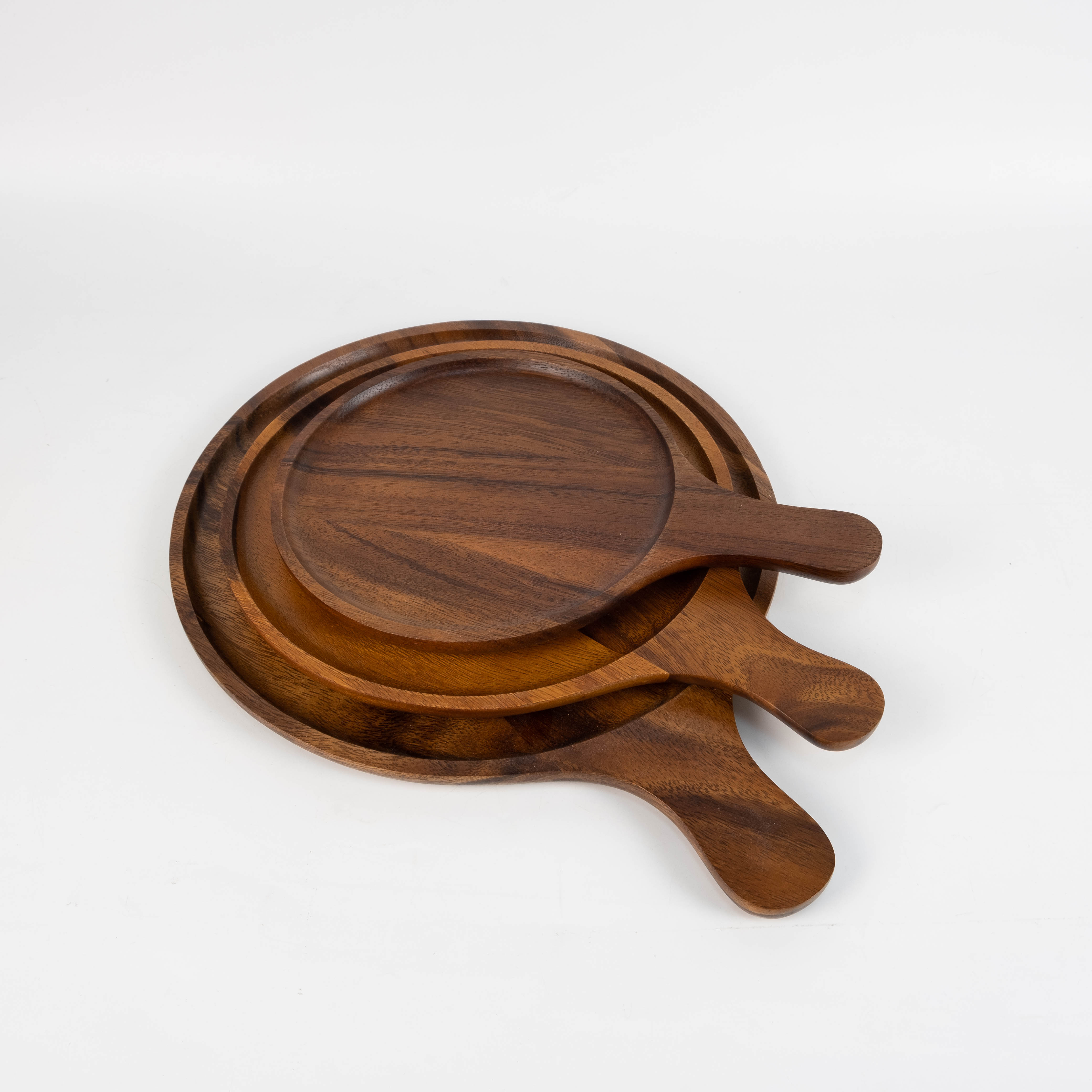 MINIWOOD จานพิซซ่า ถาดพิซซ่า จานไม้จามจุรี Food Grade