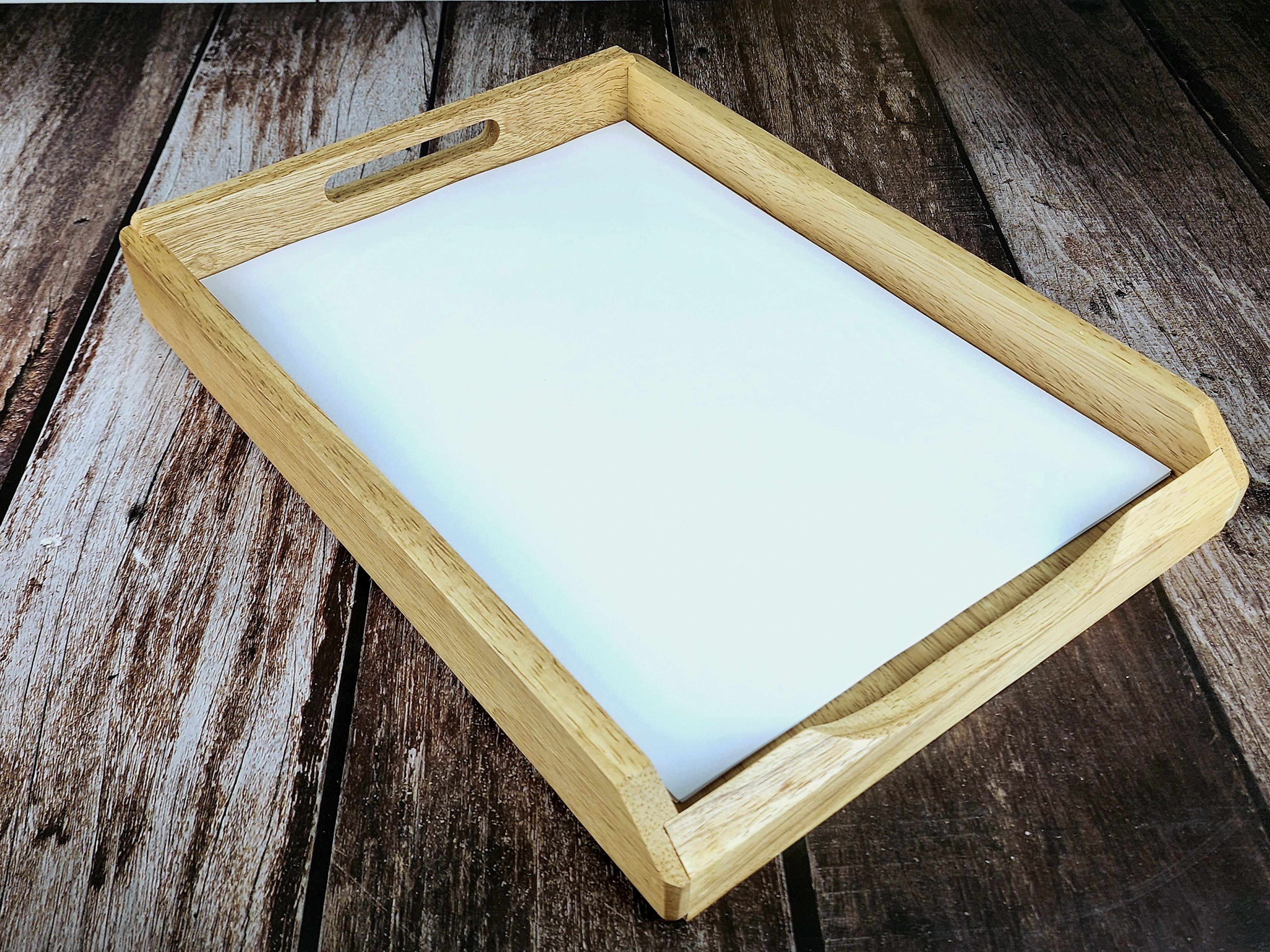 MINIWOOD ถาดเอกสาร ถาดวางกระดาษA4 ที่เก็บเอกสาร ไม้ยางพารา