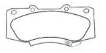 ผ้าเบรค ROKBUL (หน้า) TOYOTA HILUX 2.5 / 2.7 / 3.0 VIGO Champ 4WD ปี 2011 on (DP2221)