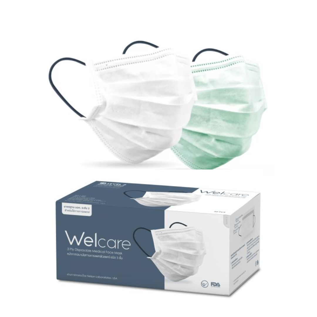 Mask WELCARE L.2 สายคล้องหูสีน้ำเงิน