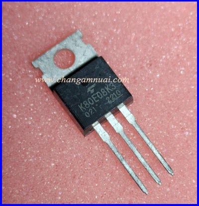 K80E08K3 mosfet N Channel TO-220 75V 80A 200W ซ่อมบอร์ดจักรยานไฟฟ้า