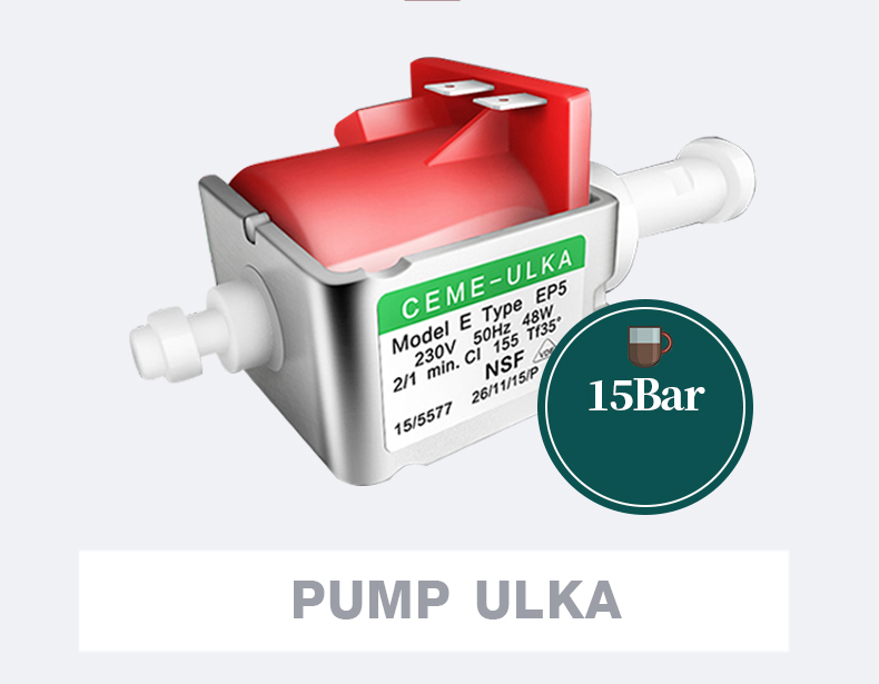 เครื่องชงกาแฟเอสเปรสโซ่ 15บาร์ 1450W.ขนาดเล็ก 1 หัว ปั้มอิตาลี มีสตรีมฟองนม