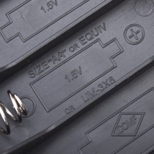 รางถ่าน AA 6 ก้อน 9 โวลต์