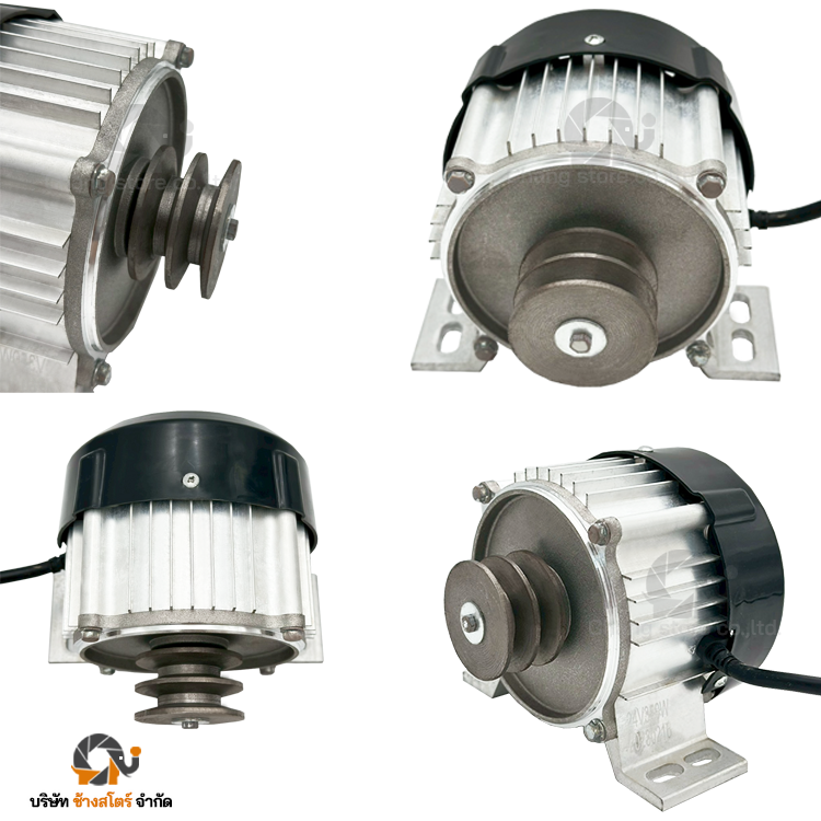 มอเตอร์ DC บัสเลส 500W 24V แกนมู่เล่ย์ รอบเร็ว