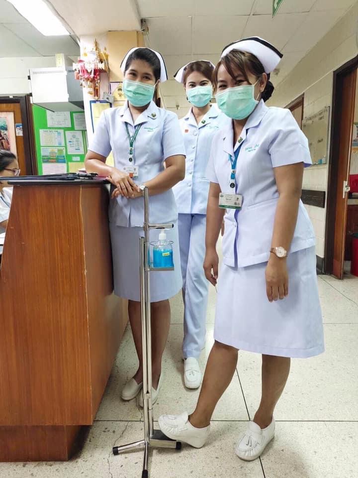 อุปกรณ์จ่ายแอลกอฮอล์แบบเท้าเหยียบ วัสดุสแตนเลส 201