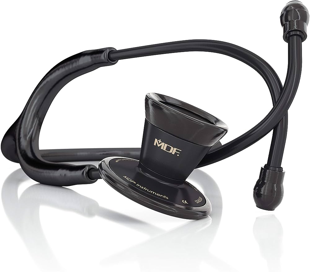 หูฟังทางการแพทย์ NEW รุ่น MDF747 Classic Cardiology Stethoscope (BlackOut MDF-BO) (ผู้ใหญ่) สีดำ ยี่ห้อ MDF